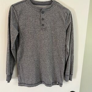 Boys Gray Henley Shirt